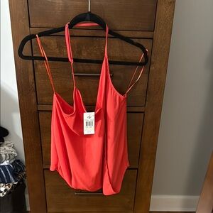 Eight Sixty Orange Backless Camisole Top